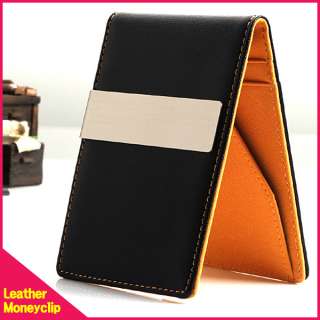 Leather Credit card holders Money clip Wallet Eurostyle  