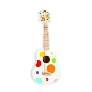   White Confetti 25 Inch Acoustic Toy Guitar for Kids Toys & Games