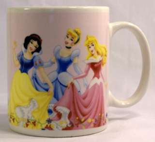 Disney Princess Mug Snow White Cinderella Sleeping Beauty Castle Pink 