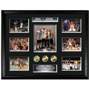  Spurs 2007 NBA Champs Mega Photo Mint w/ Three 24KT Gold 