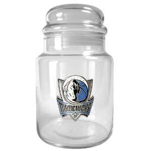  Dallas Mavericks NBA 31oz Glass Candy Jar   Primary Logo 