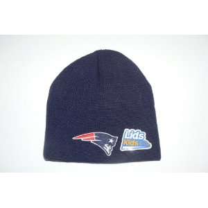 NFL New England Patriots Navy Classic Winter Knit Beanie Size Toddler 