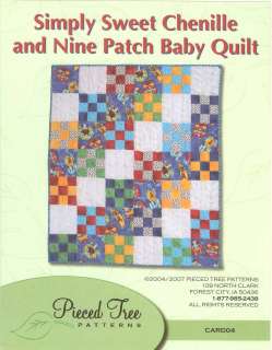 SIMPLY SWEET CHENILLE & NINE PATCH BABY QUILT PATTERN  