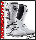 Fox Racing F3 Race White Boots Motocross ATV Size US 8