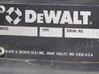 DeWALT 7790 RADIAL ARM SAW 12  