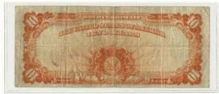  Certificate $10.00 Large Note VERY NICE RARE Speelman White Great Bill