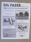 sig fazer rc airplane owner instruction manual 