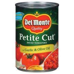 Del Monte Petite Cut Garlic & Olive Oil Diced Tomatoes 14.5 oz  