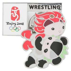  2008 Olympics Beijing Wrestling Pin