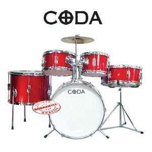  CODA 5 PIECE JUNIOR DRUM SET DS 015 R Musical Instruments