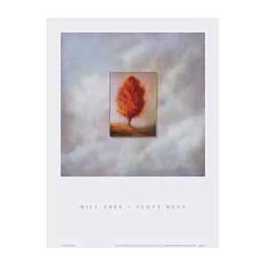     Hill Tree   Artist Scott Duce  Poster Size 7 X 7