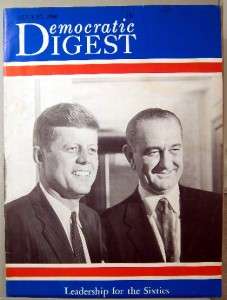 VTG DEMOCRATIC DIGEST MAGAZINES JFK NIXON JOHNSON IKE  