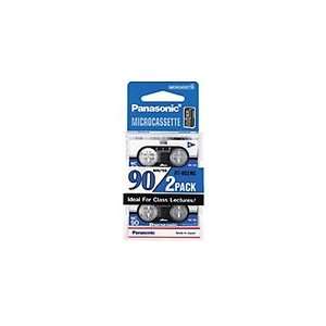 com PANASONIC RT902MC MICROCASSETTE TAPE 2 PACK (90 MIN)  Players 