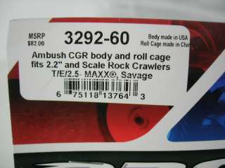 Proline Ambush CGR Rock Crawler Clear Body & Roll Cage  