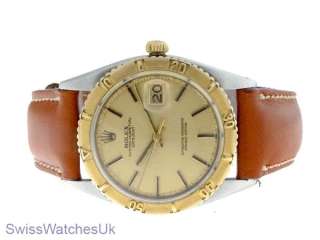 ROLEX DATEJUST TURNOGRAPH STEEL & GOLD WATCH Shipped from London,UK 