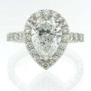    4.27ct Pear Shape Diamond Engagement Anniversary Ring Jewelry