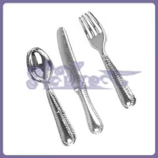 12 Stainless Steel DOLLHOUSE DINNERWARE Tableware Knife  