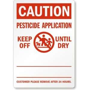 Pesticide Application, Keep Off Until Dry (with Symbol) Magnetic Sign 