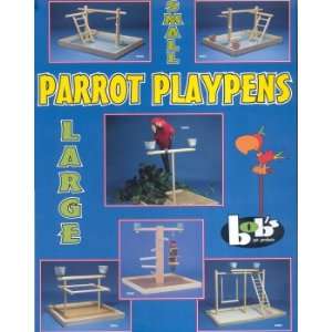  PARROT DELUXE PLAYPEN W/CUPS 20 X 20 X 18