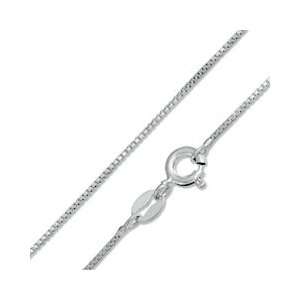   Sterling Silver 090 Gauge Box Chain Necklace   13 BRACELETS/BANGLES