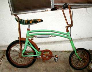    Swing Bike Original Green~Restore/Parts~Schwinn Stingray  