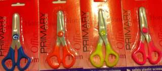 Plastic Safety Scissors 5 Kiddie Wholesale Lot School 011205608465 