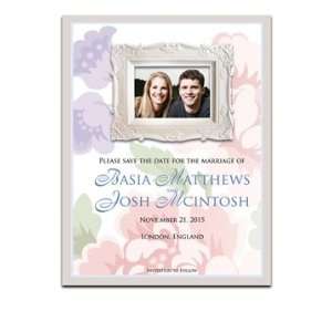  230 Save the Date Cards   Roses Baby Pink & Blue