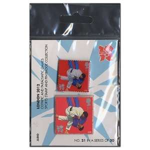  2012 Olympic Judo Stamp and Pin Pack 
