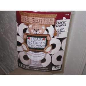    Bear Bottoms Welcome Plastic Canvas Kit Arts, Crafts & Sewing