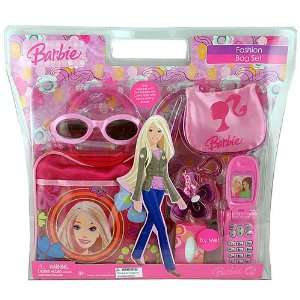  Barbie Fashion Bag Set Includes Purse, Play Cell Phone 
