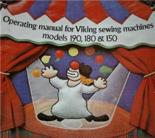 Viking 150 Sewing Machine Instruction Manual On CD  