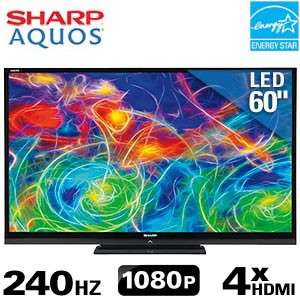 Sharp Aquos 60 Class 1080p 240hz LED Edge Lit LCD HDTV Full HD 1080p 