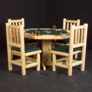    North Woods Log Poker Table and Dining Table
