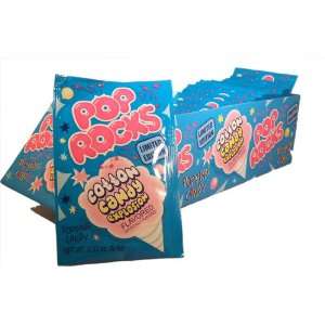 Pop Rocks Popping Candy Cotton Candy (Pack of 18)  Grocery 