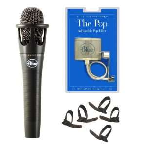   Microphone + The Pop Universal Pop Filter + Cable Ties