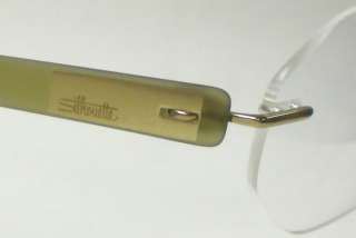 SILHOUETTE 7646 GOLD 6051 EYEGLASSES AUTH S 50 RIMLESS  