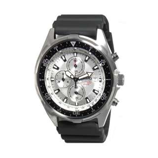   AMW330 7AV 2328 Dive Chronograph Silver Face Black Strap Watch  