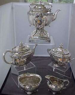   TIFFANY Sterling Silver ENGLISH KING TEASET, including KETTLE on Stand