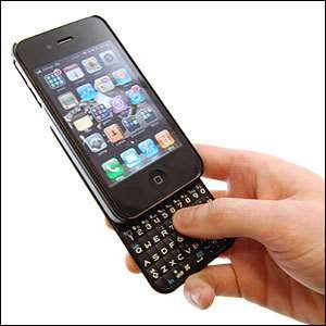 IPHONE 4 VERTICAL QWERTY KEYBOARD COVER CASE SLIDE  