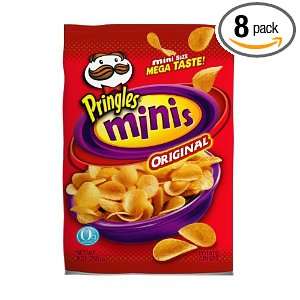 Pringles Mini Potato Crisps, Original, 9 Ounce Bags (Pack of 8 