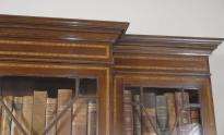 Sheraton Breakfront Bookcase Case English Furniture  