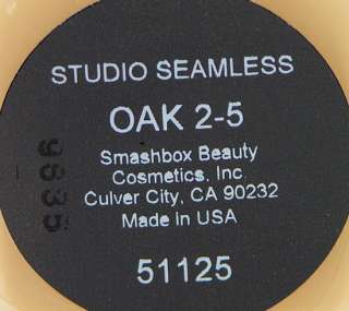 SmashBox Liquid Studio Seamless Foundation Oak 2.5 NEW 1 oz  