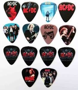 AC / DC Tin of 14 Full Colour Premium Guitar Picks  