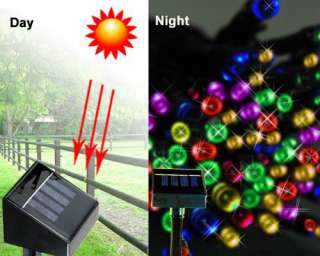Solar Powered LED Mix color Christmas Outdoor Light Xms  