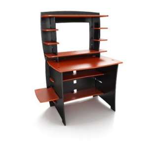   Inch Student Desk with Hutch Red and Black Computer Table Home Room O