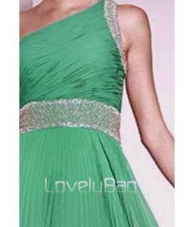 elegant ruching flowing evening dress with paillettes and beads on 