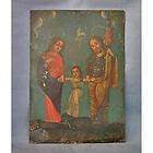 antique spanish colonial retablo painting the holy family returns not