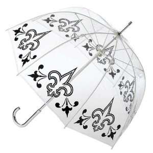   Open Stick Adult Rain Fleur de lis Umbrella 48 NEW 