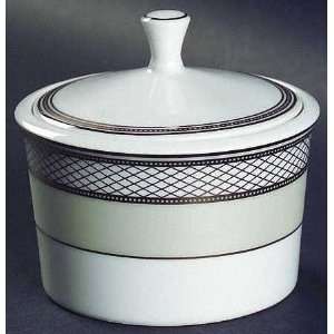  Ralph Lauren Silk Ribbon Pearl Sugar Bowl & Lid, Fine China 
