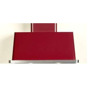  ILVE AM90 BU GD 36 Wall Mount Range Hood   Burgundy With 